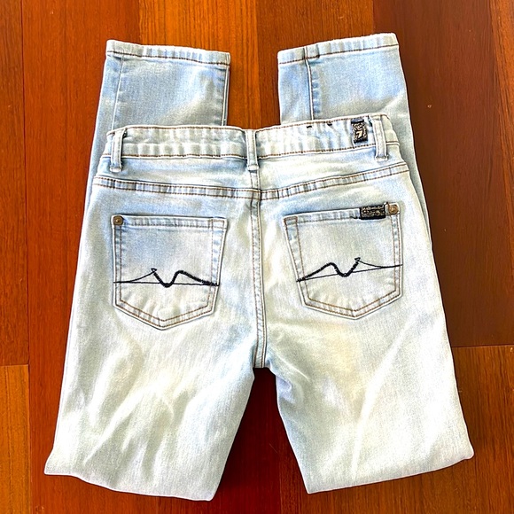 7 for All Mankind: Girls Paxtyn Slim Fit Jeans, Size 10 - Picture 1 of 8